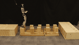 BeamDojo humanoid traversing sparse footholds